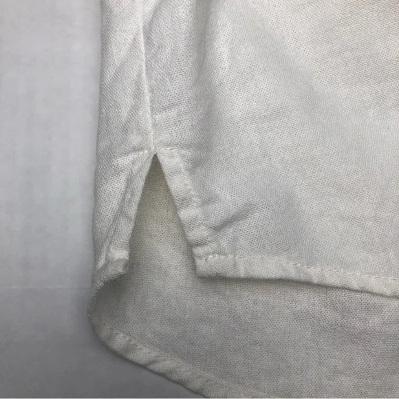 ⭐️NEW⭐️Versona White Linen Puff Sleeve Top - Picture 9 of 11